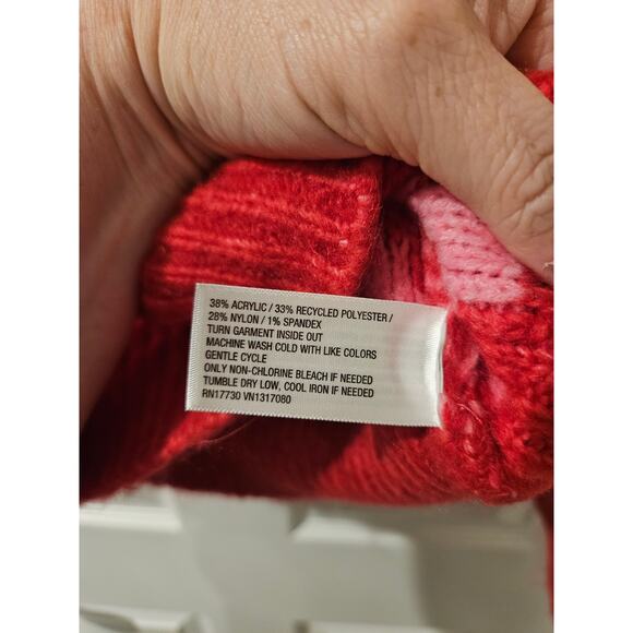 Universal Thread Pink Fair Isle Turtleneck Sweater Women’s Small NWT Fall 2023 - Picture 6 of 7